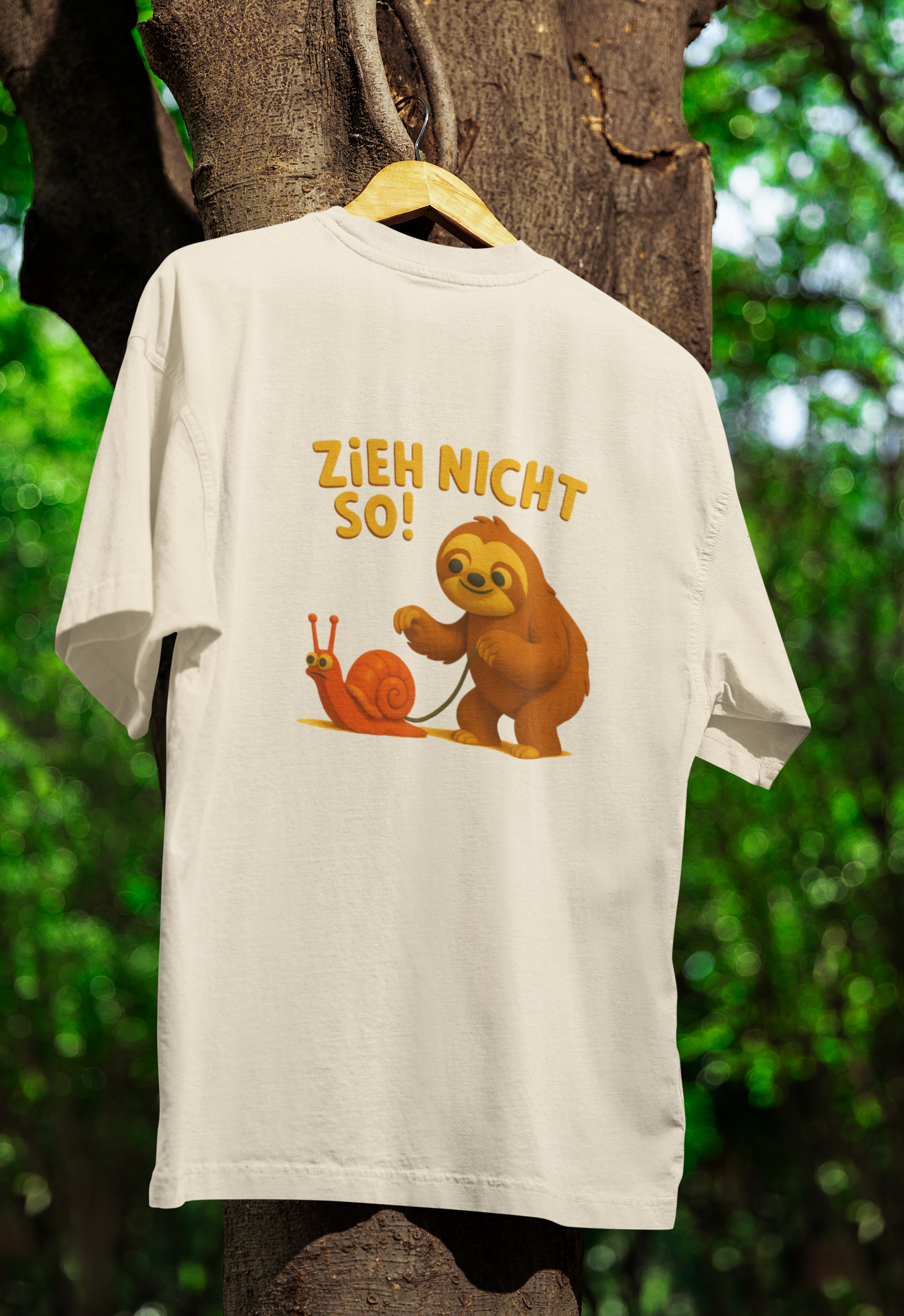 Zieh nicht so! – Lustiges Faultier-Shirt mit Schnecke | Satirisches T-Shirt-T-Shirt-True Insights