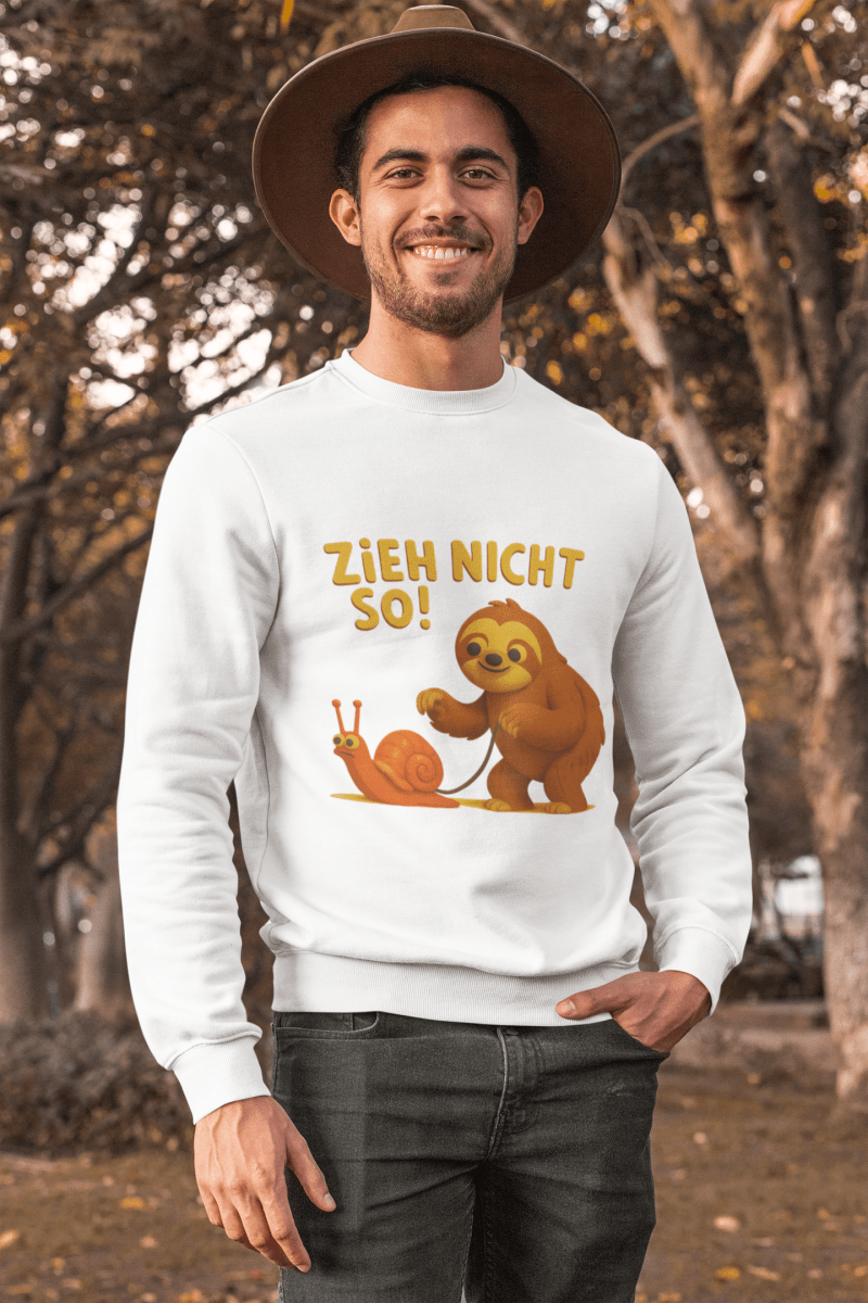 Sweatshirt – Zieh nicht so! – Lustiges Faultier Sweatshirt | True Insights Design mit Humor