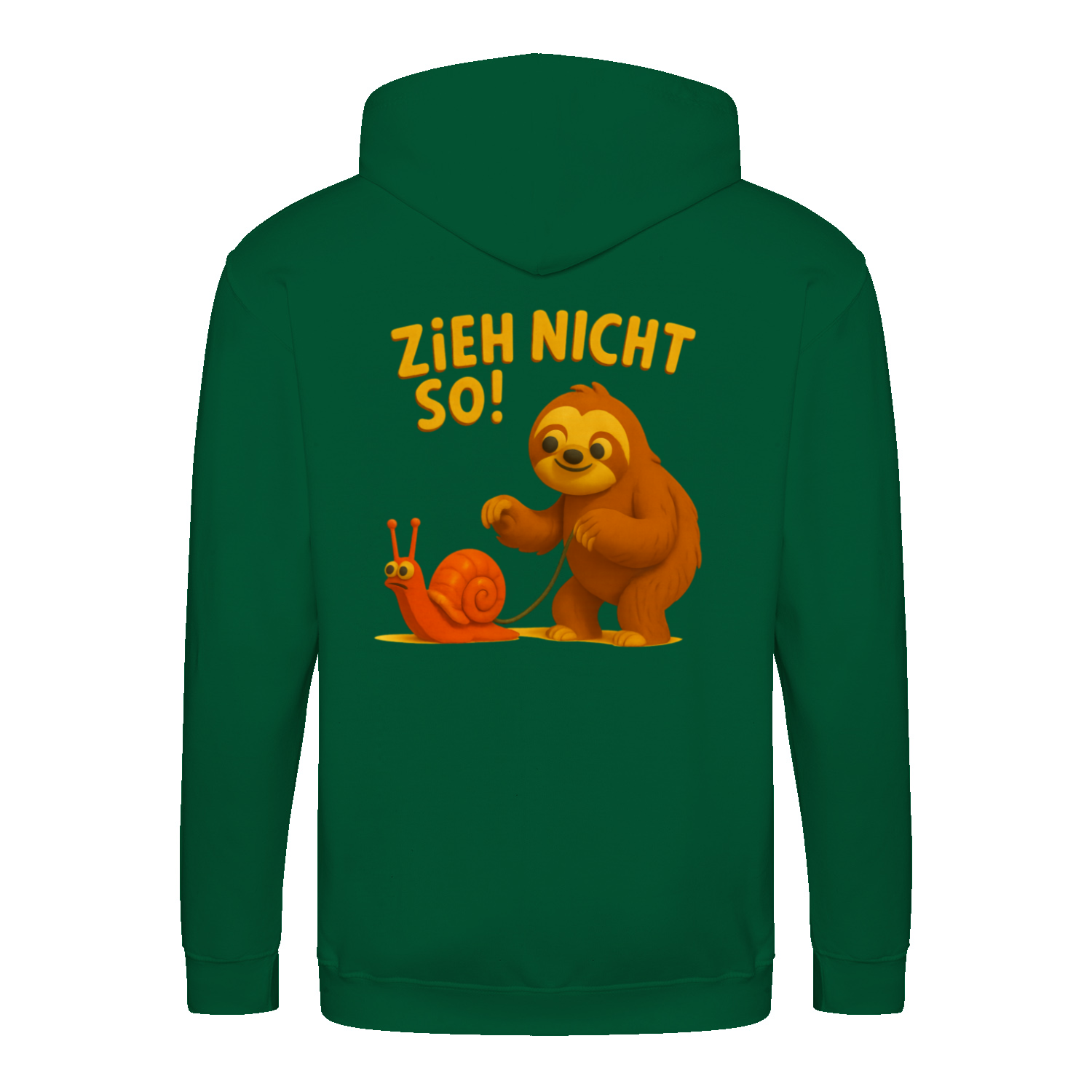 Zieh nicht so Zip Hoodie – Satirischer Cartoon-Hoodie mit Backprint | Streetwear mit Humor-Zip Hoodie-True Insights