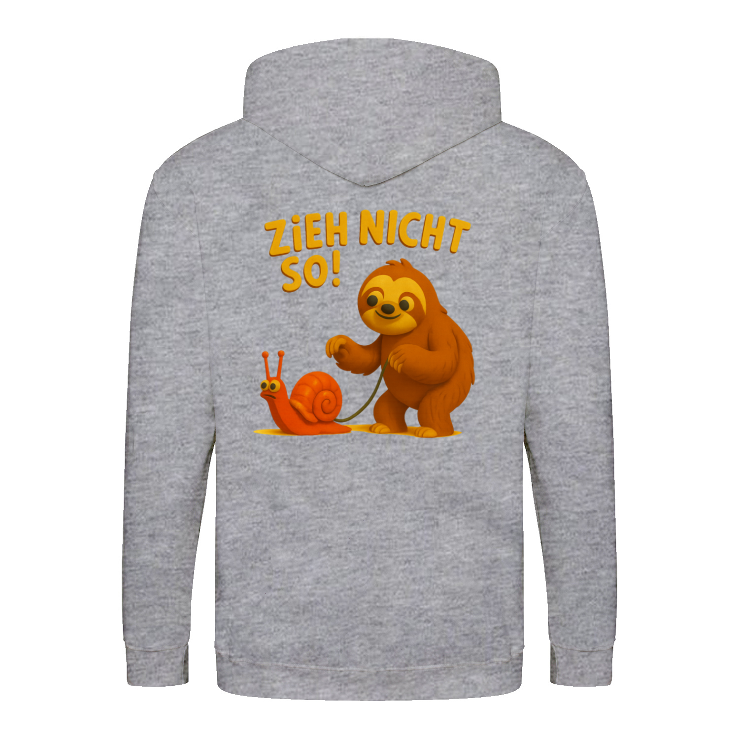 Zieh nicht so Zip Hoodie – Satirischer Cartoon-Hoodie mit Backprint | Streetwear mit Humor-Zip Hoodie-True Insights