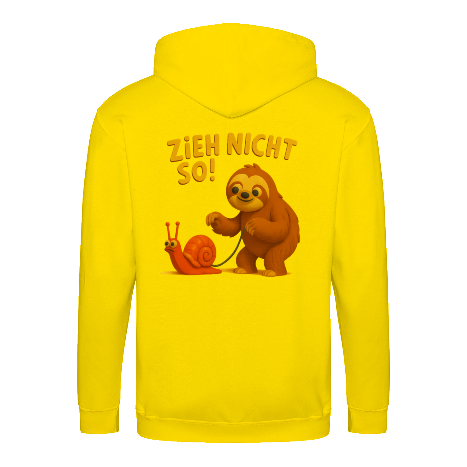 Zieh nicht so Zip Hoodie – Satirischer Cartoon-Hoodie mit Backprint | Streetwear mit Humor-Zip Hoodie-True Insights