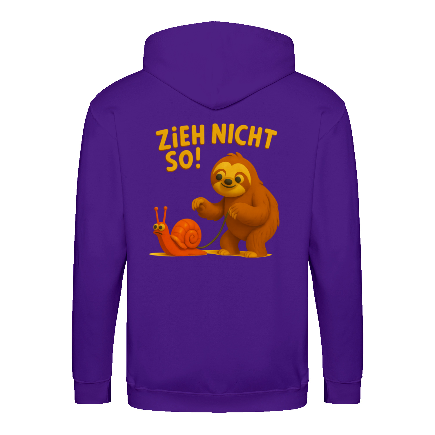 Zieh nicht so Zip Hoodie – Satirischer Cartoon-Hoodie mit Backprint | Streetwear mit Humor-Zip Hoodie-True Insights