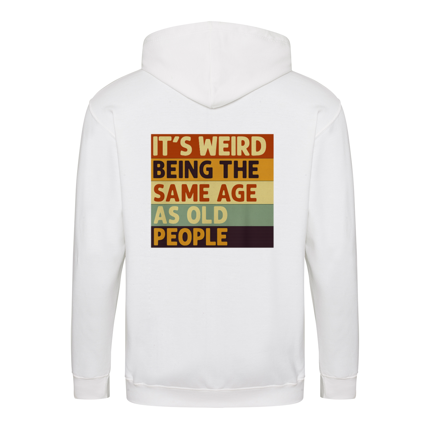 Zip Hoodie mit Spruch „It’s Weird Being the Same Age as Old People“ – Lustiger Kapuzenpullover mit Reißverschluss für Männer & Frauen-Zip Hoodie-True Insights
