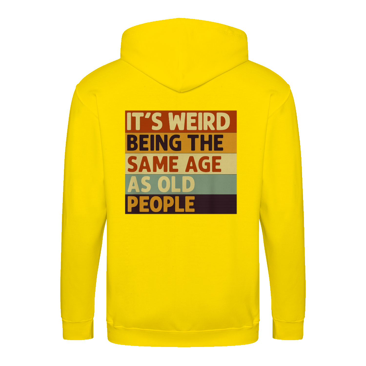Zip Hoodie mit Spruch „It’s Weird Being the Same Age as Old People“ – Lustiger Kapuzenpullover mit Reißverschluss für Männer & Frauen-Zip Hoodie-True Insights