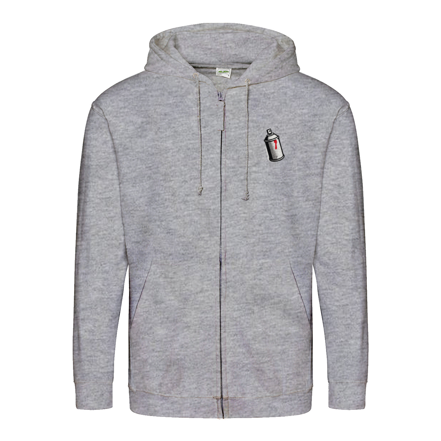 Zip Hoodie Ratte mit Herz – Urban Streetart Style-Zip Hoodie-True Insights